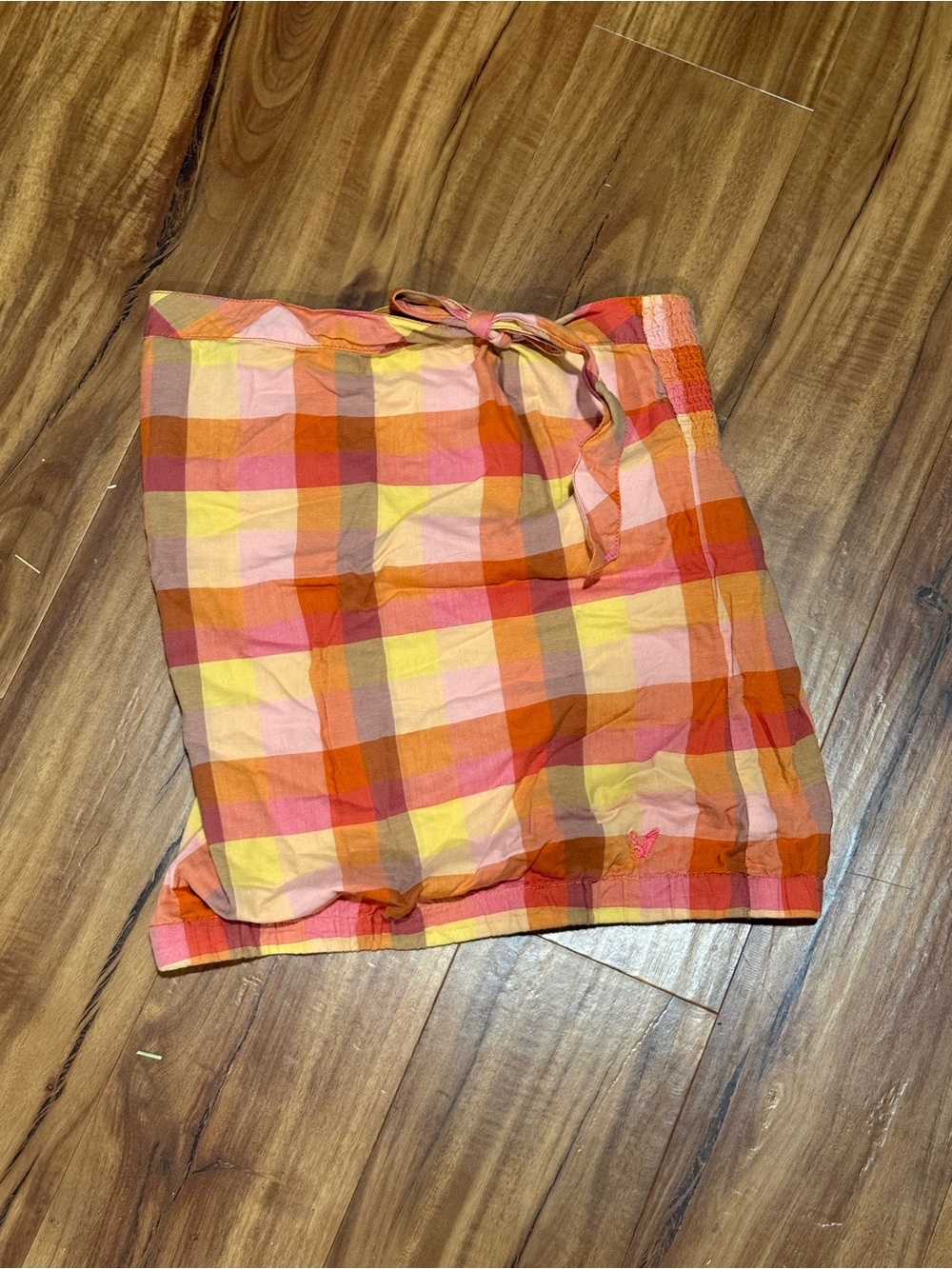 American Eagle Plaid Strapless Tube Top Size 4